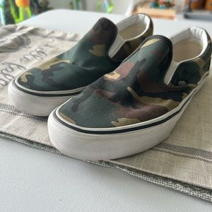 Camo Vans Slip-ons